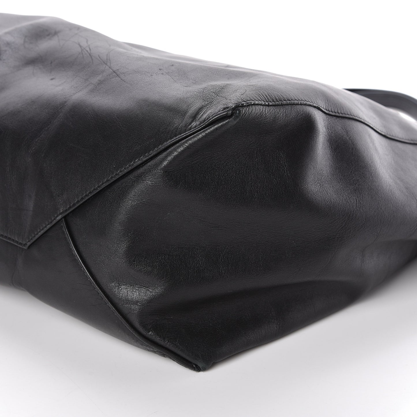 Lambskin Horizontal Cabas Black
