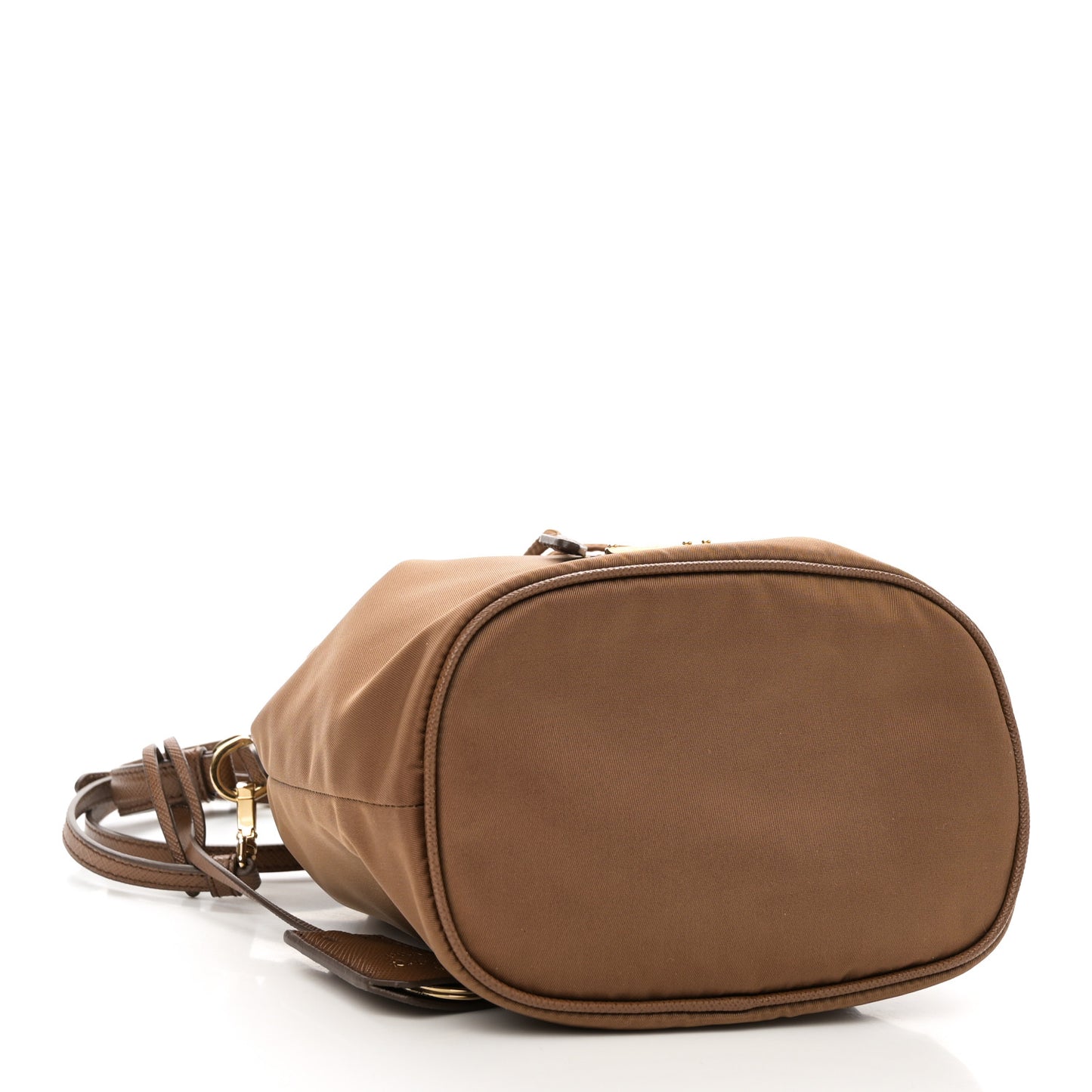 Re-Nylon Saffiano Mini Re-Edition 1978 Bucket Bag Cork Beige