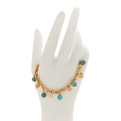 Louis Vuitton My LV Pearl Bracelet Gold Turquoise 2 of 4