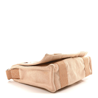 Hermes Canvas Herline Messenger Bag Orange 4 of 10