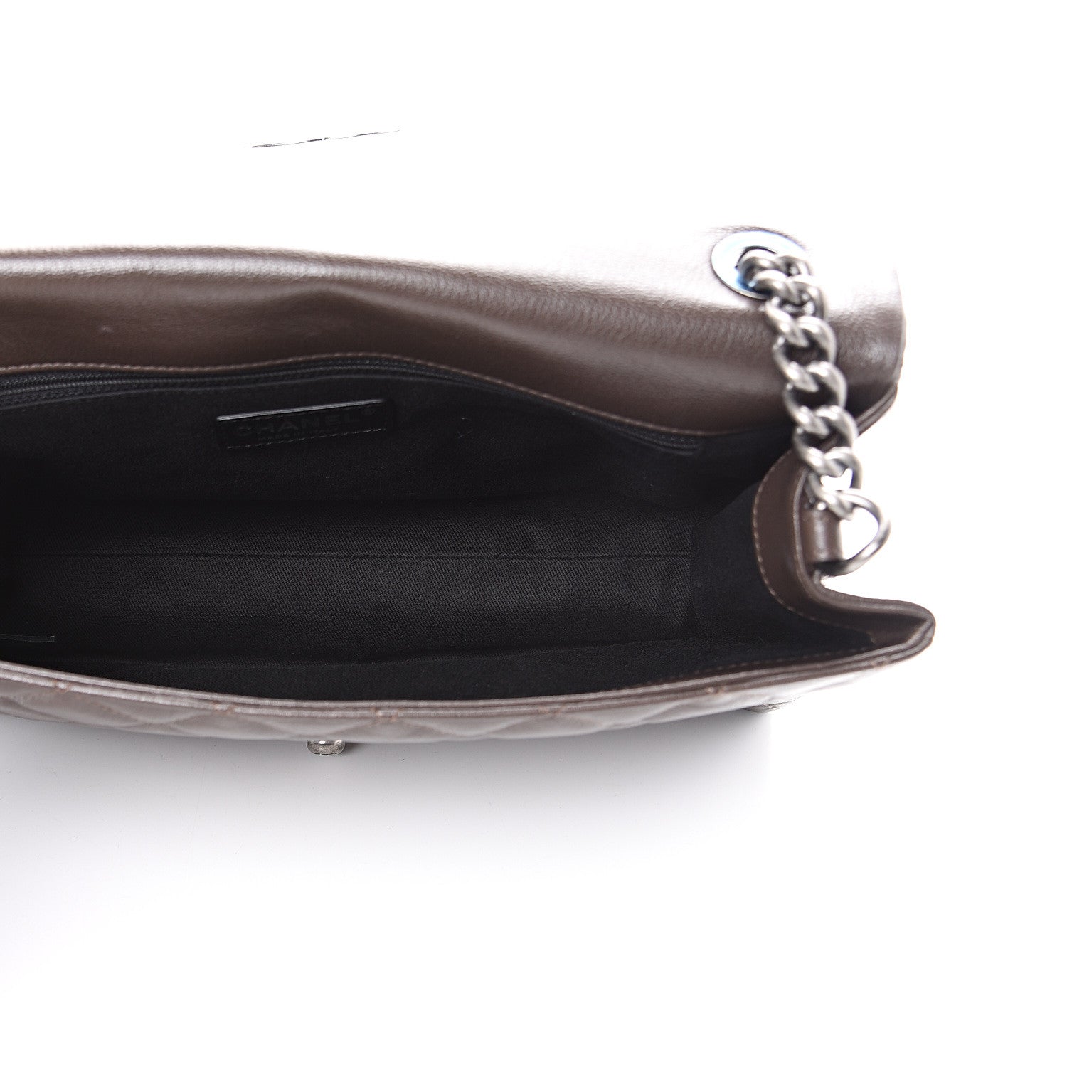 Chanel Metallic Goatskin Large City Rock Flap Brown 4 of 10