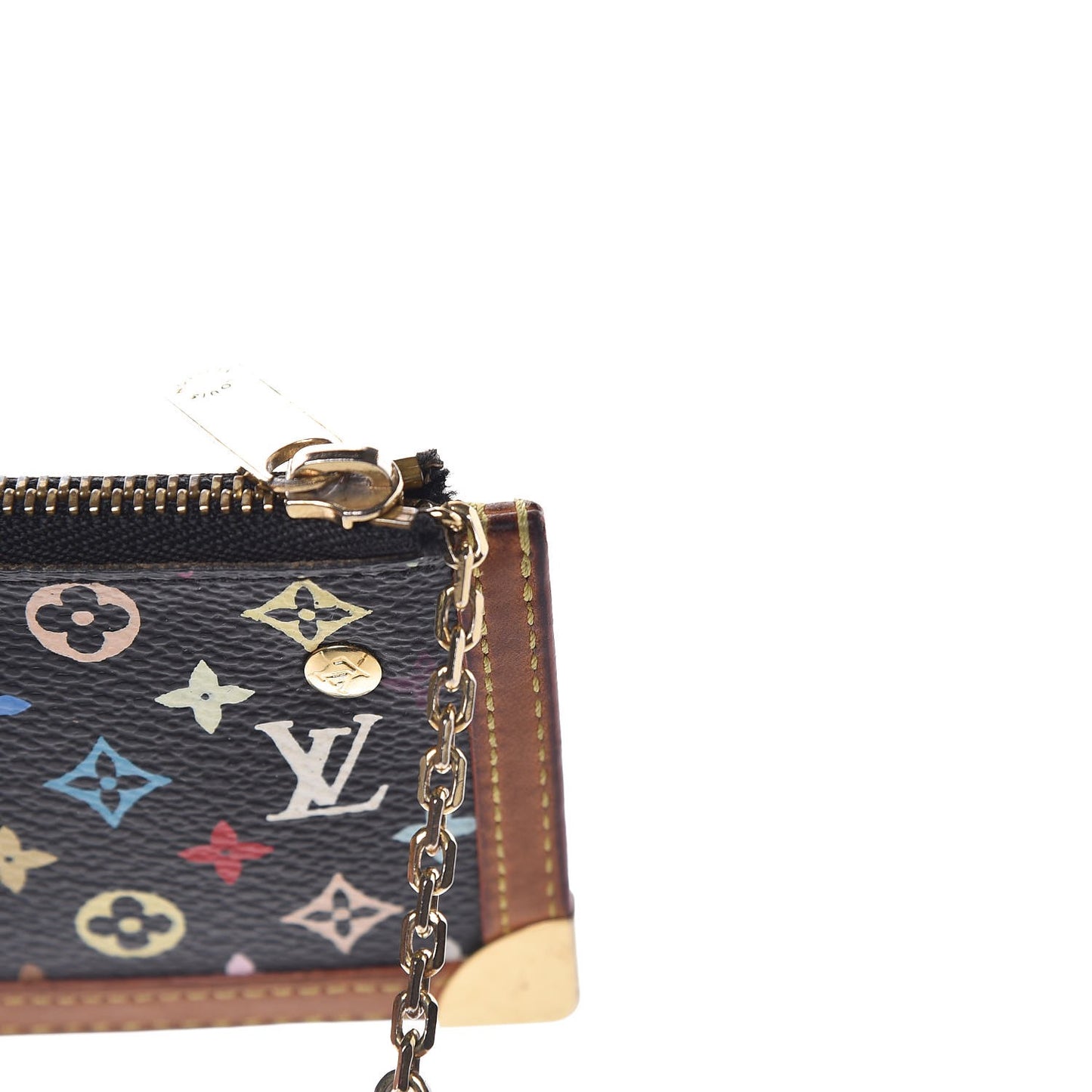 Monogram Multicolor Key Pouch Black