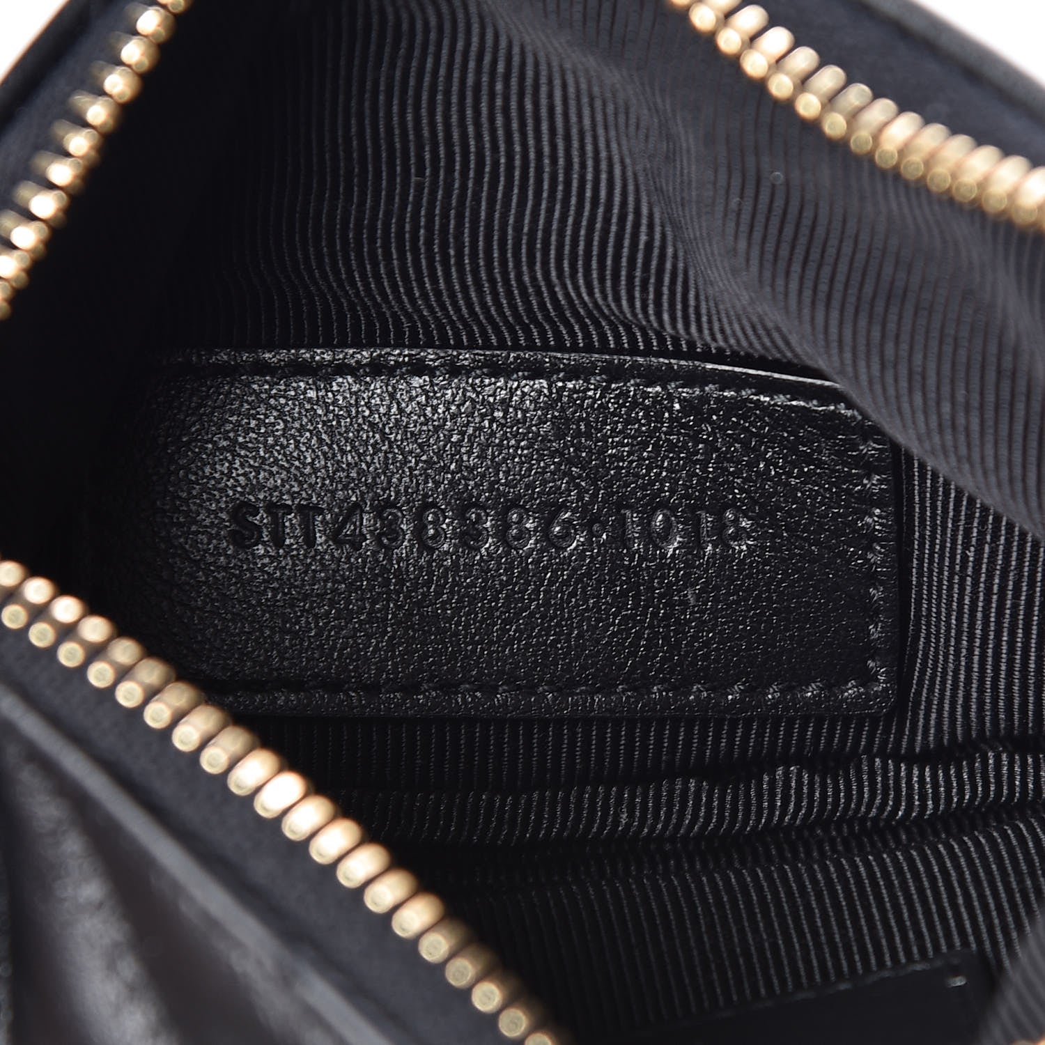 Saint Laurent Calfskin Matelasse Monogram Key Pouch Black 7 of 8