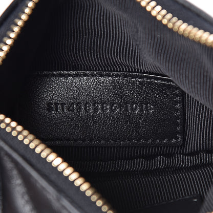 Saint Laurent Calfskin Matelasse Monogram Key Pouch Black 7 of 8