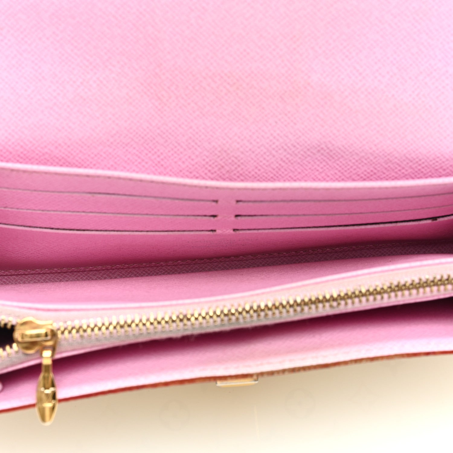 Louis Vuitton Monogram Multicolor Sarah Noeud Wallet White Litchi 5 of 6