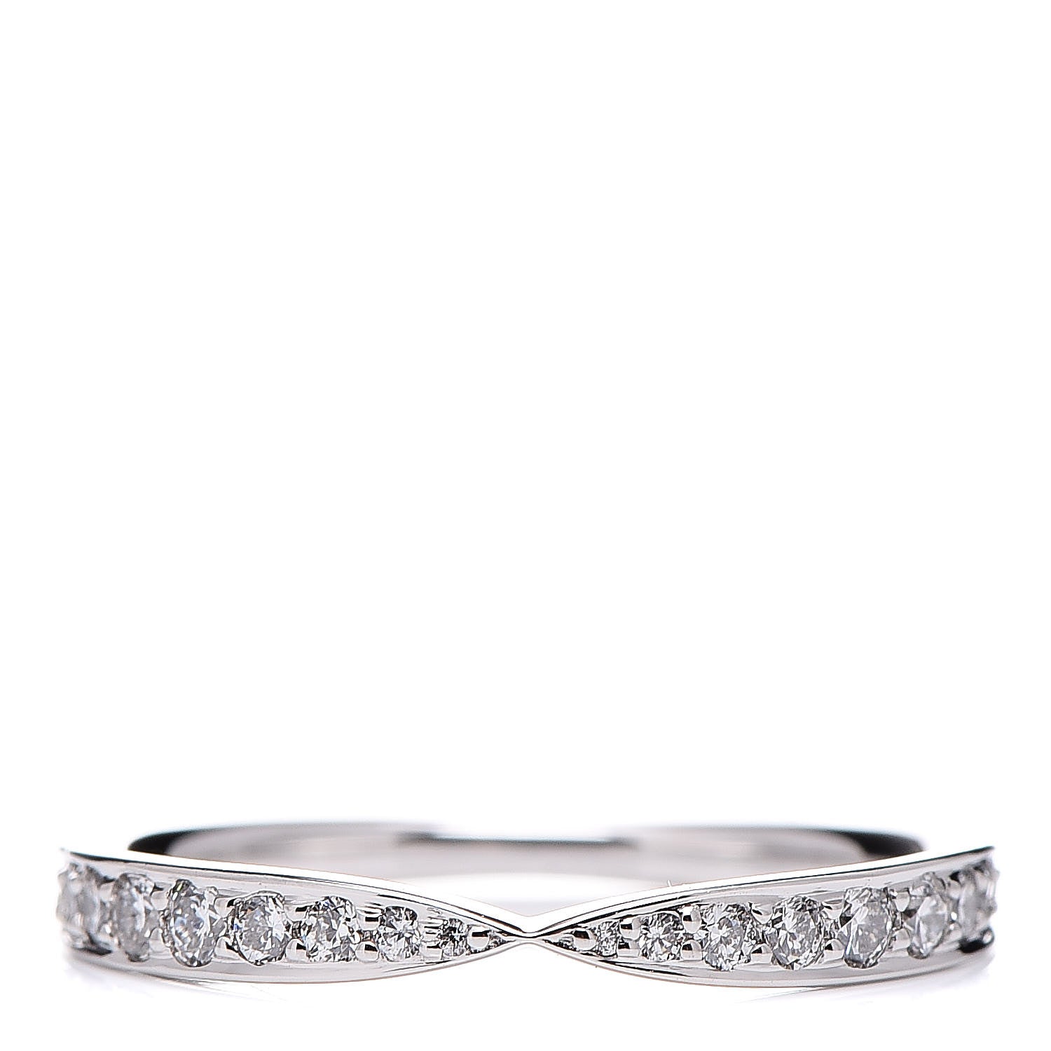 Tiffany Platinum Diamond Harmony Bead-set Band Ring 50 5.5 1 of 6