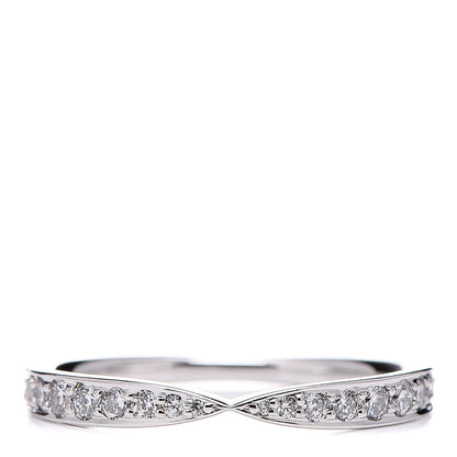 Tiffany Platinum Diamond Harmony Bead-set Band Ring 50 5.5 1 of 6