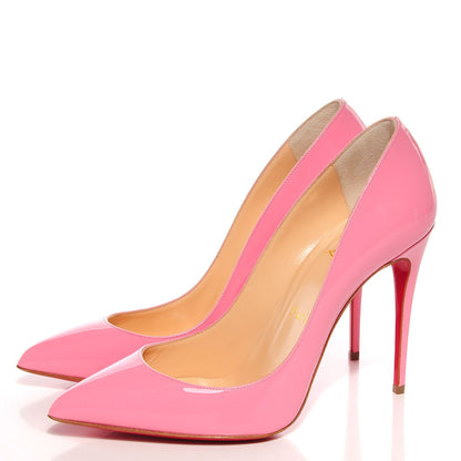 Christian Louboutin Patent Pigalle Follies 100 Pumps 38.5 Rose 3 of 7