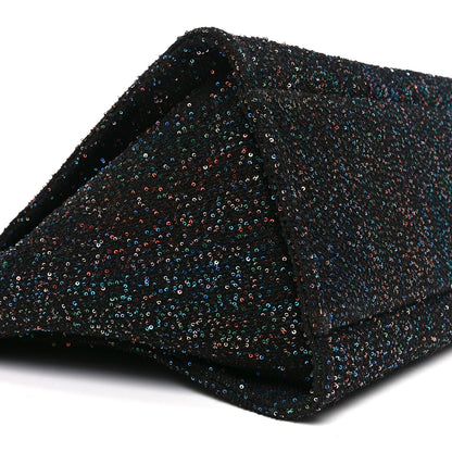 Chanel Calfskin Sequin Medium Deauville Tote Black 9 of 10