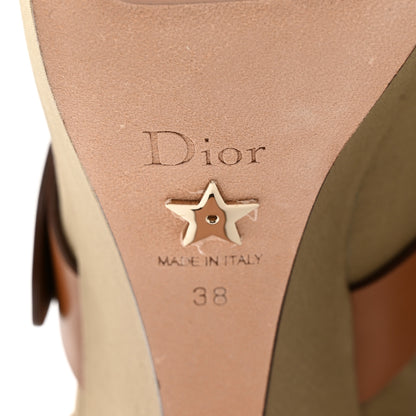 Christian Dior Technical Fabric Calfskin Diorevolt High Boots 38 Golden Saddle 8 of 9