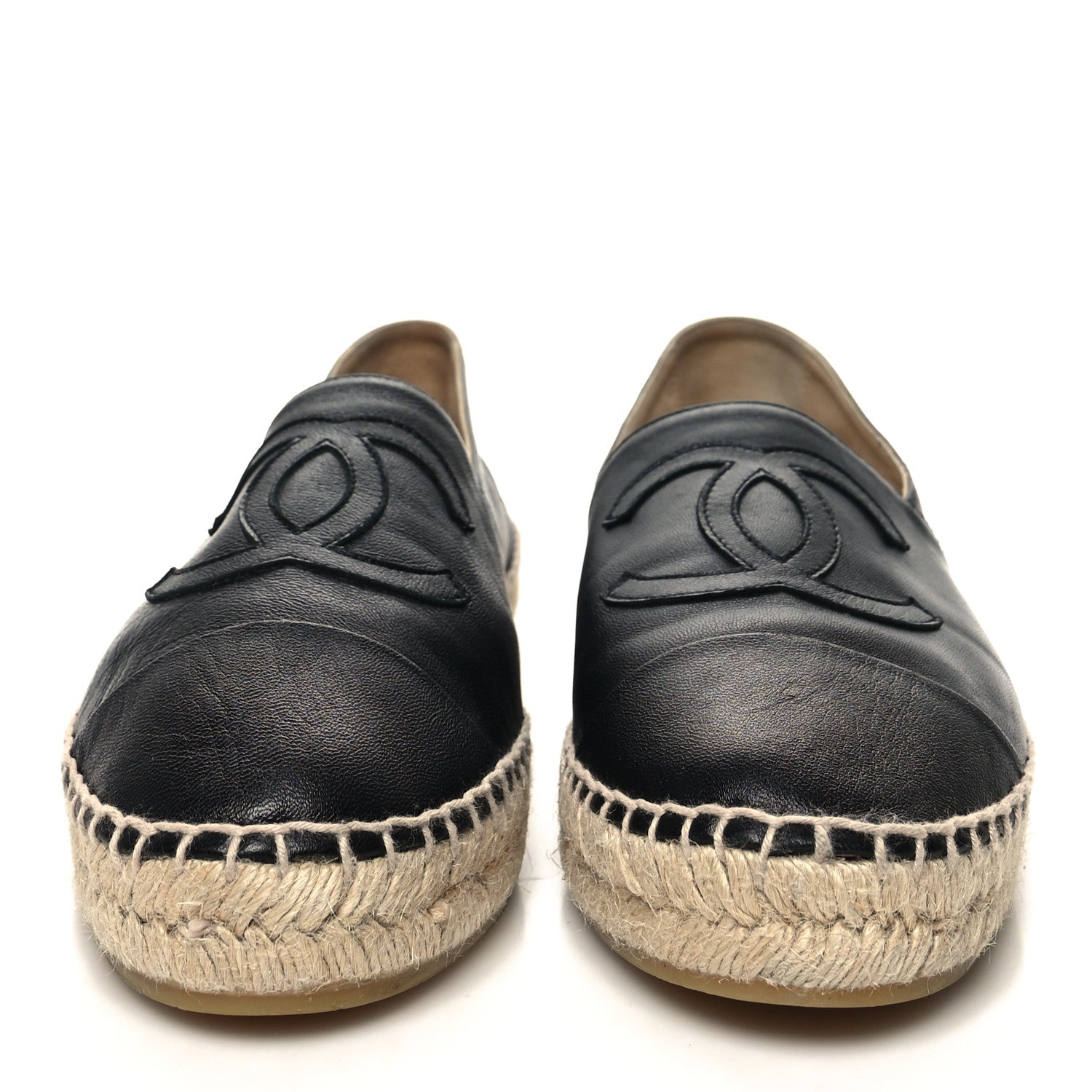 Chanel Lambskin CC Espadrilles 41 Black 2 of 9