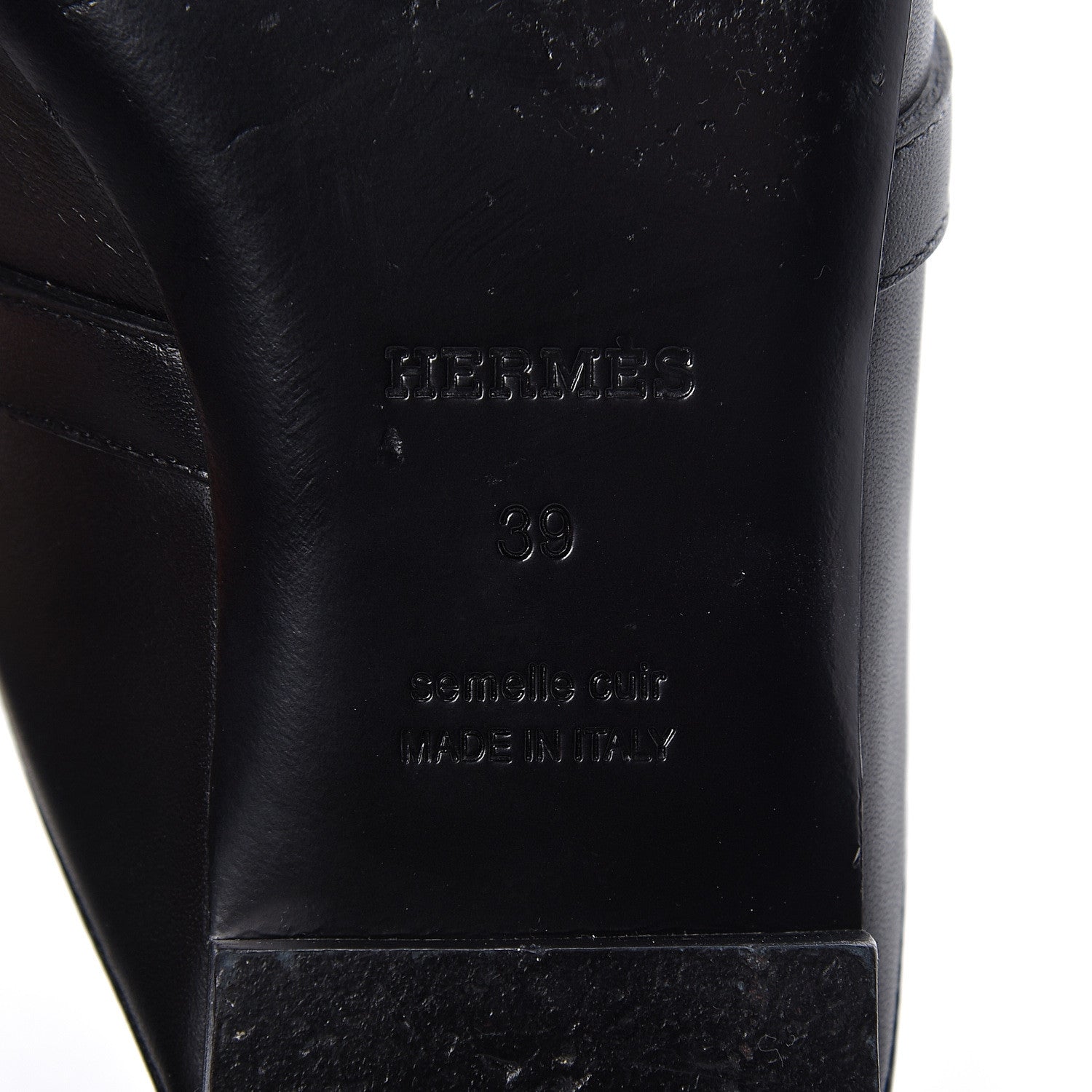 Hermes Calfskin Oz Mules 39 Black 9 of 13