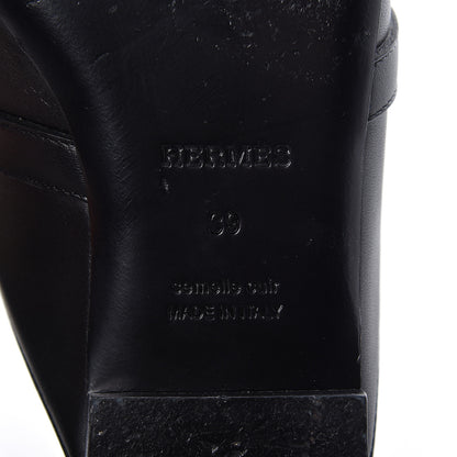 Hermes Calfskin Oz Mules 39 Black 9 of 13