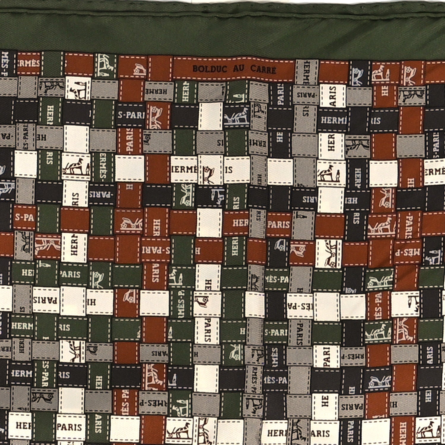 Hermes Silk Bolduc Au Carre Scarf 90 5 of 5