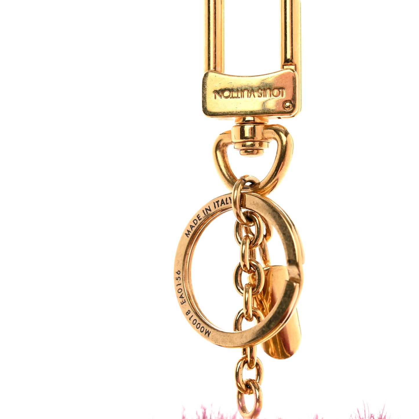 Mink Fur Bubble Duo Bag Charm Violet Pink