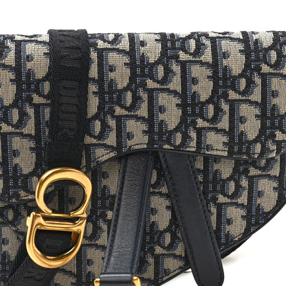 Christian Dior Oblique Saddle Belt Pouch Blue 6 of 8