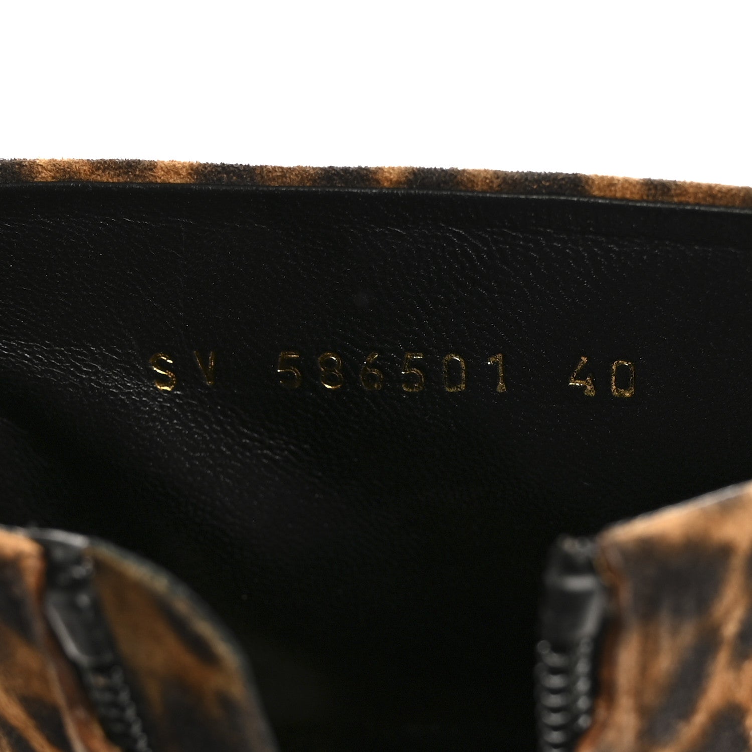 Saint Laurent Suede Lou 75 Ankle Boots 40 Leopard 9 of 9