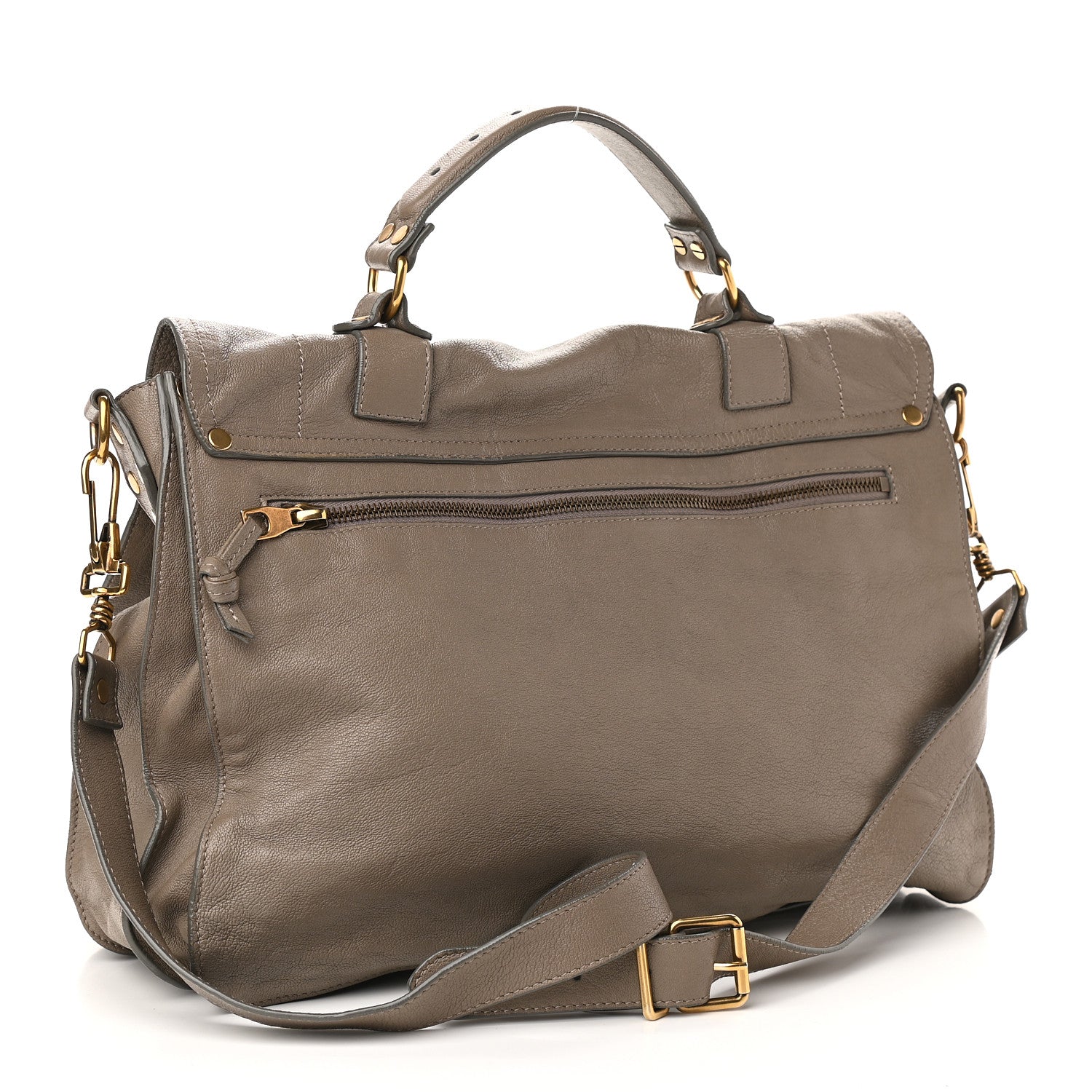 Proenza Schouler Lambskin Large PS1 Satchel Smoke 3 of 12