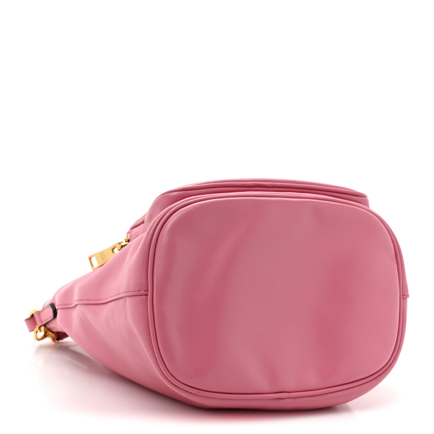 Prada Soft Calfskin Saffiano Mini Bucket Crossbody Bag Peonia 4 of 10