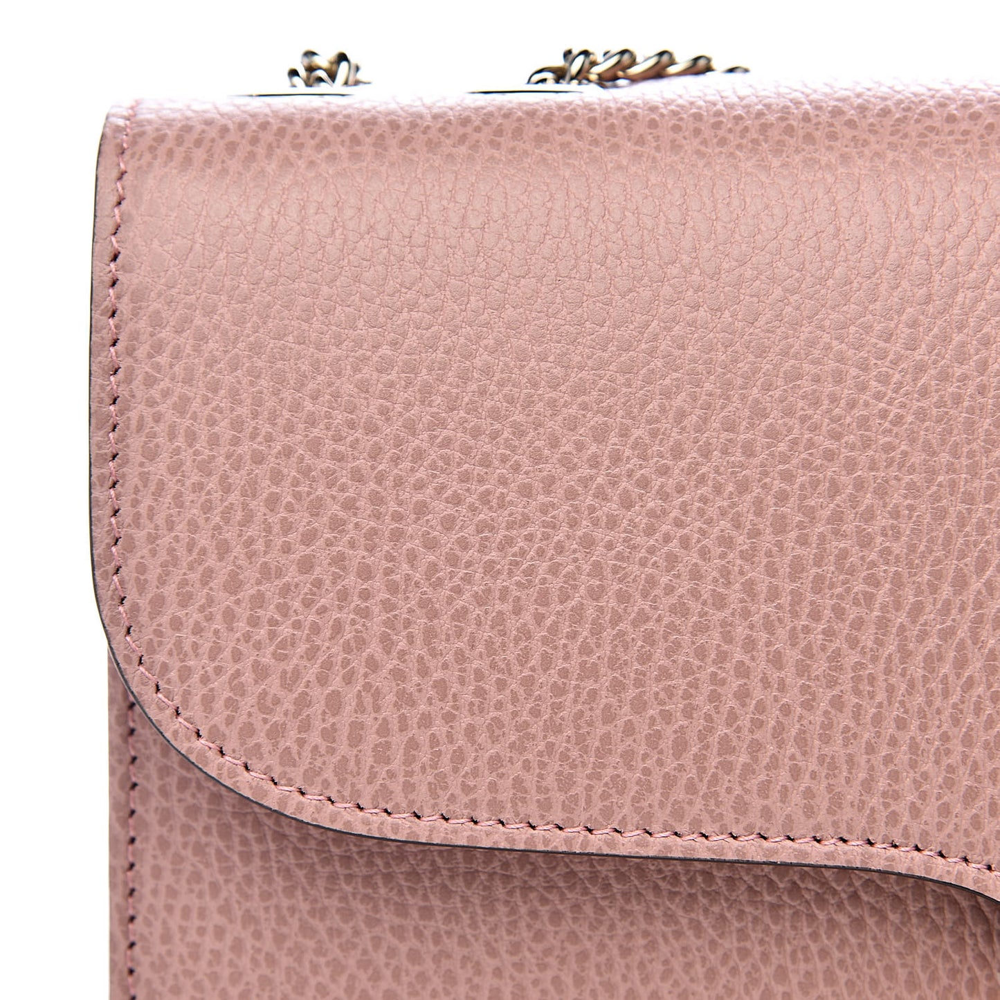 Dollar Calfskin Interlocking G Shoulder Bag Soft Pink