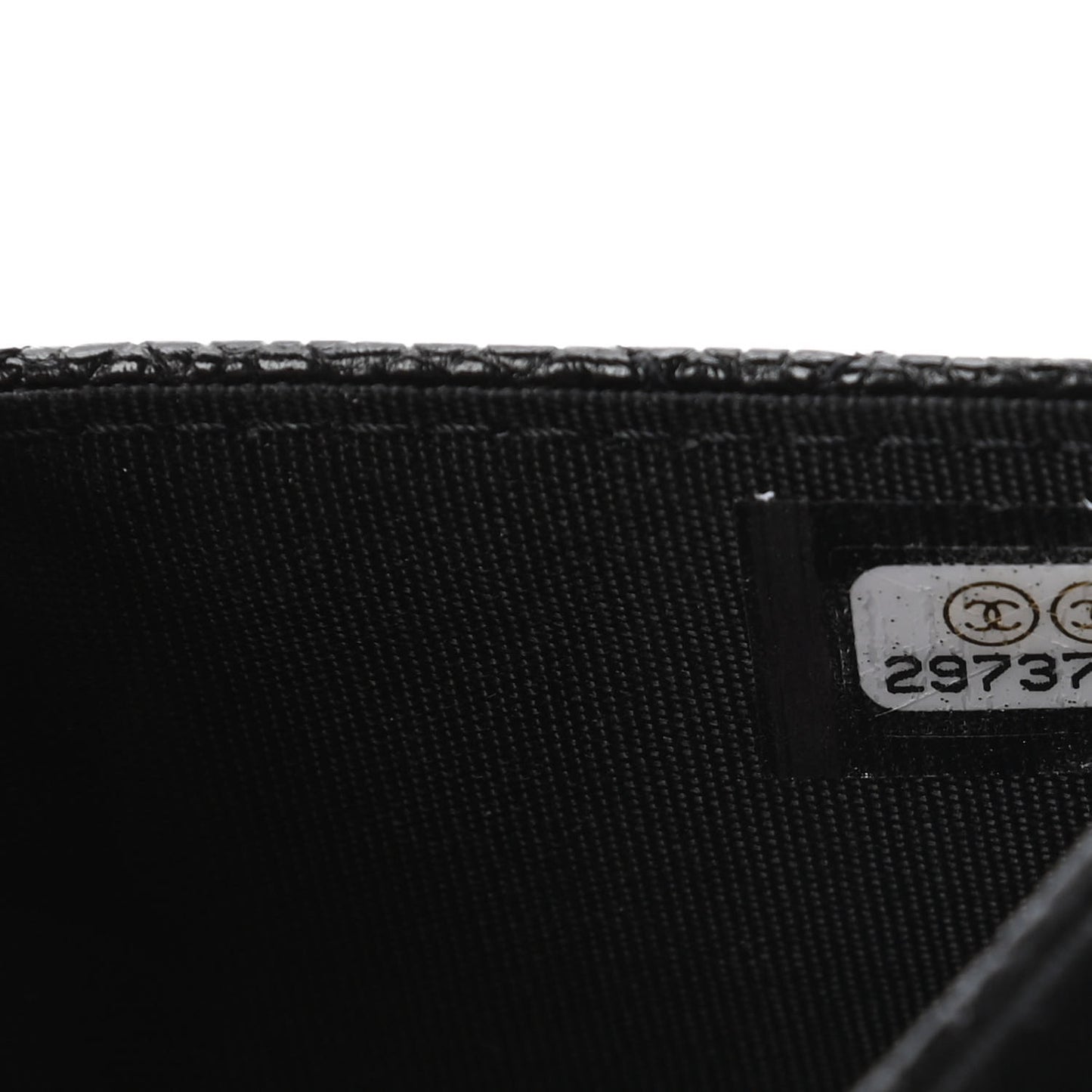 Caviar Quilted Incognito Flap Card Holder Black