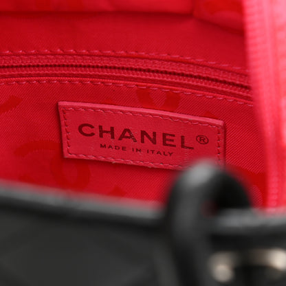 Chanel Calfskin Quilted Medium Cambon Tote Black White 6 of 13