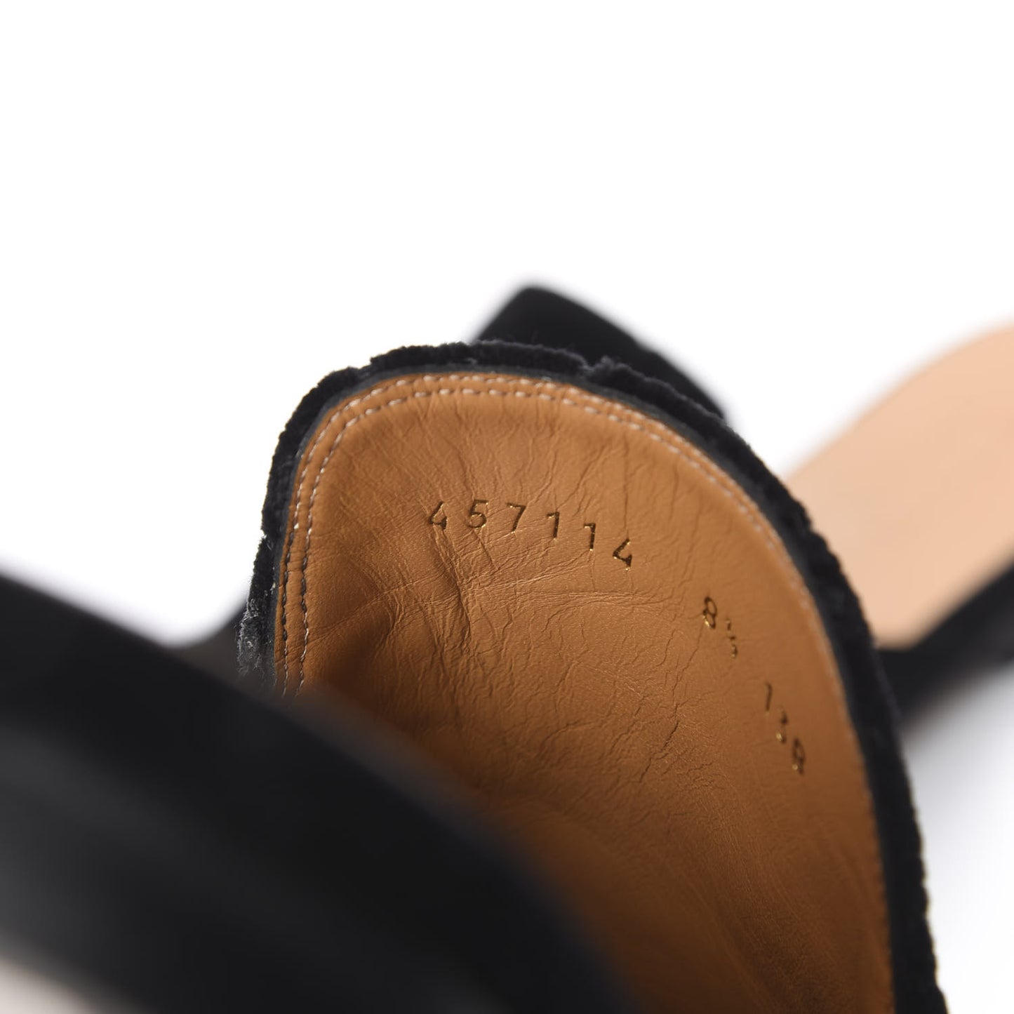 Velvet GG Monogram Mens Princetown Slippers 8.5 Black
