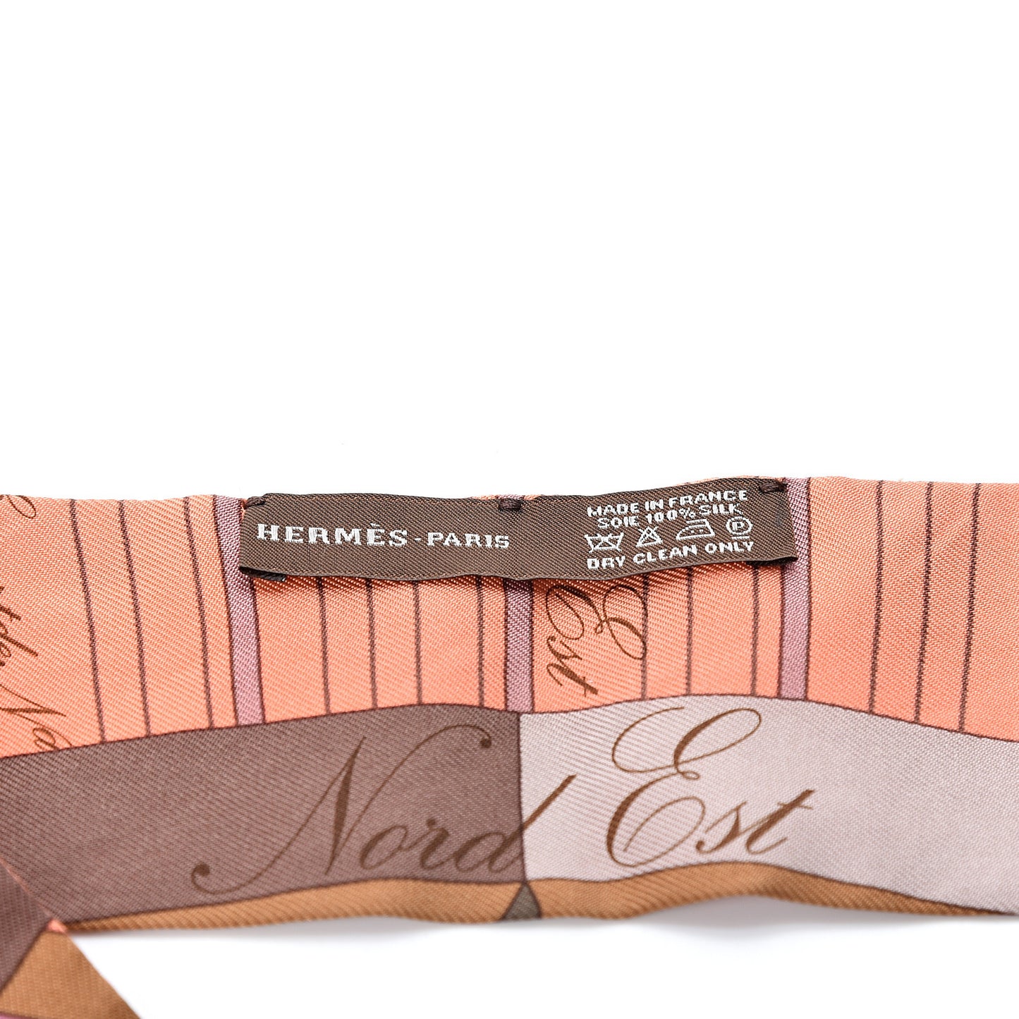 Silk La Rose Des Vents Twilly Camel Saumon Violine