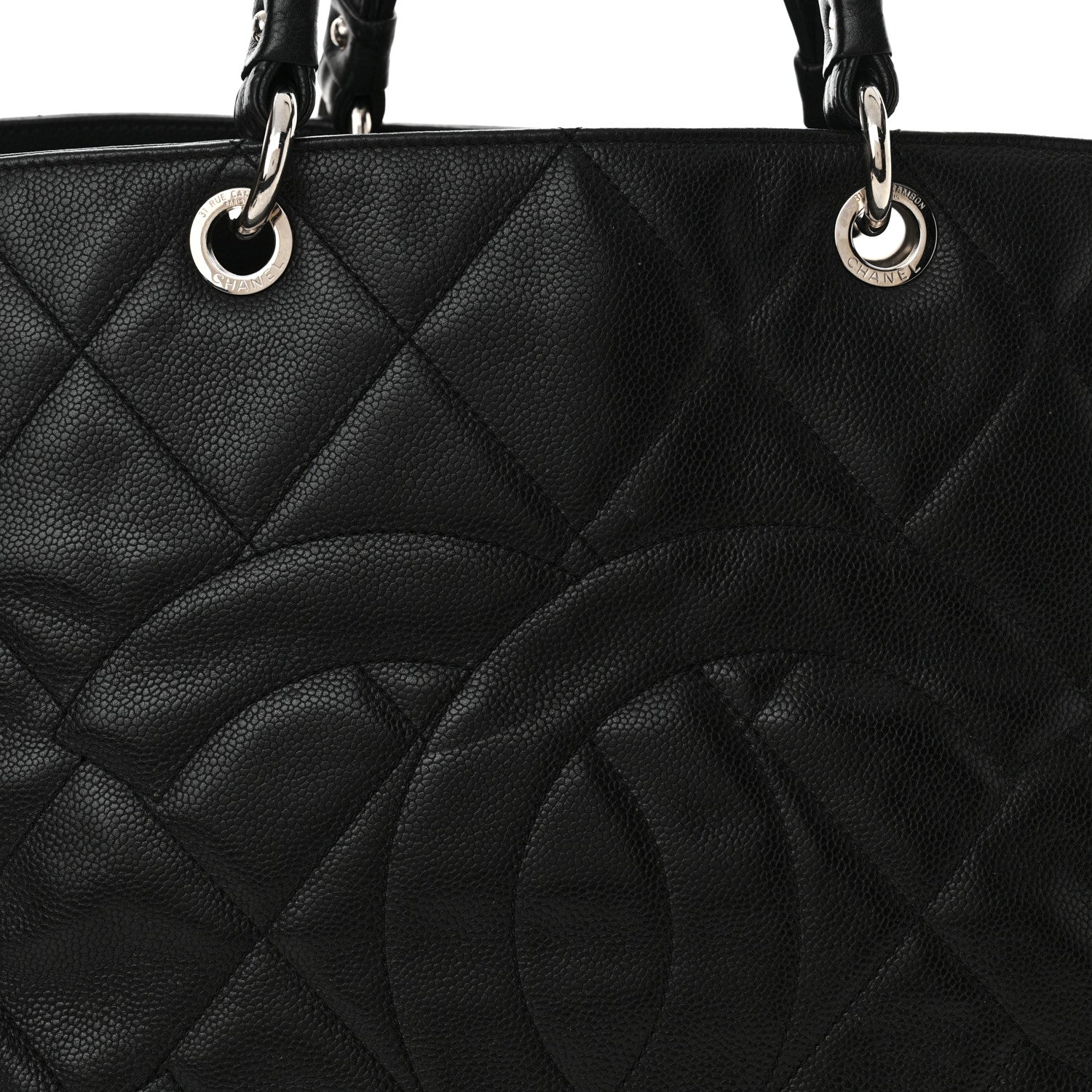 Chanel Caviar Quilted Timeless CC XL Shopping Tote Black 8 of 12