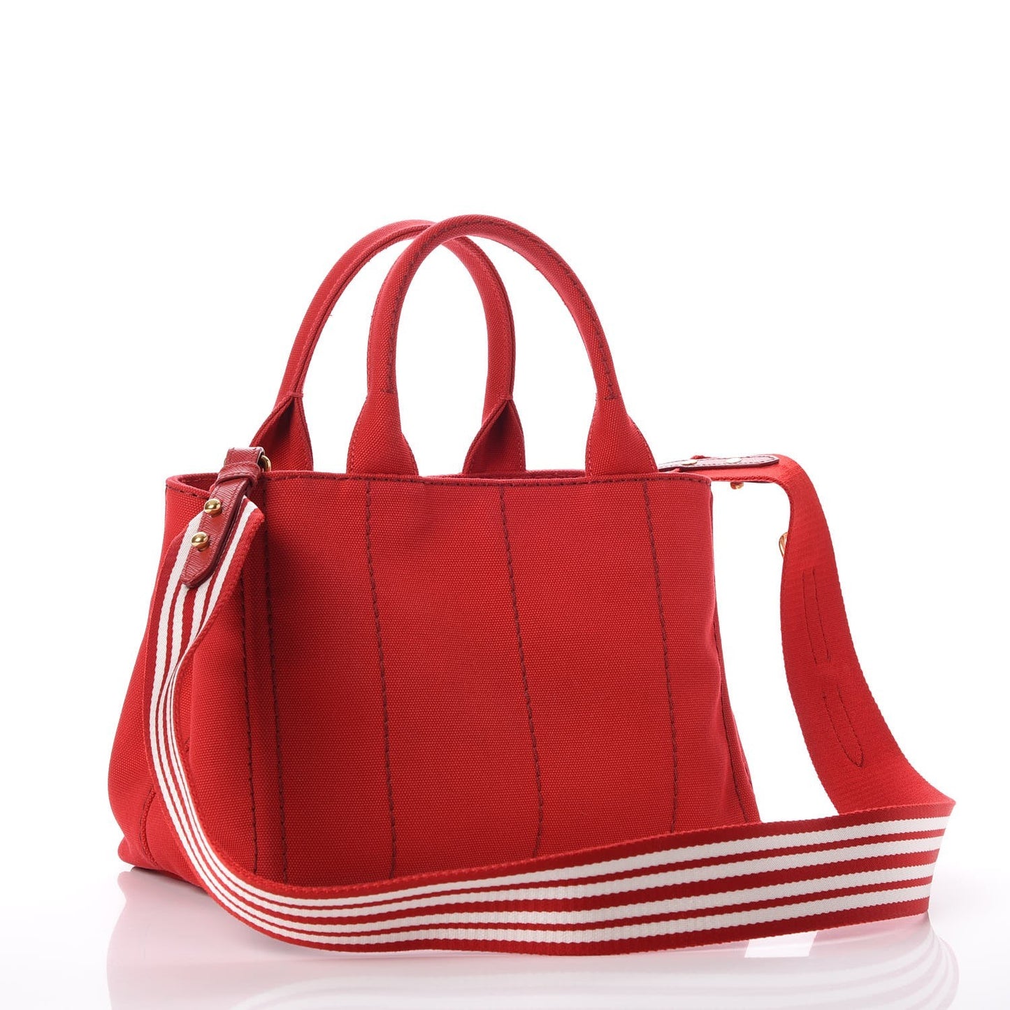 Canapa Small Logo Tote Rosso Talco