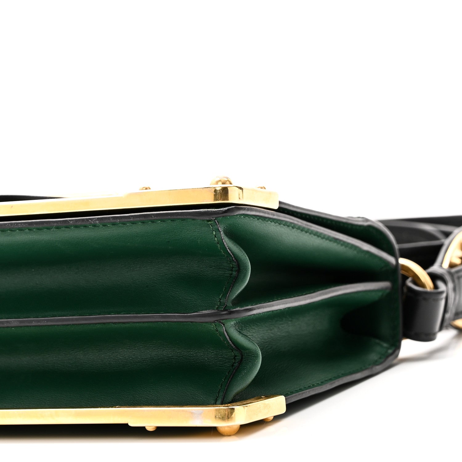 Prada City Calf Saffiano Cahier Bag Biliardo Black 10 of 10
