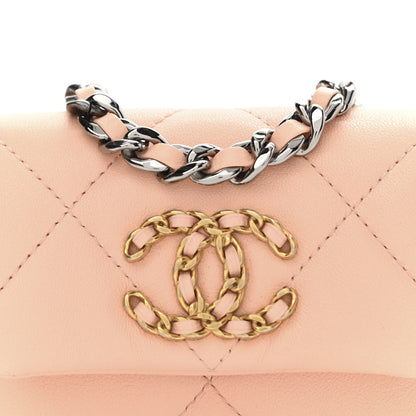 Chanel Lambskin Quilted Chanel 19 Flap Belt Bag Light Orange 9 of 12