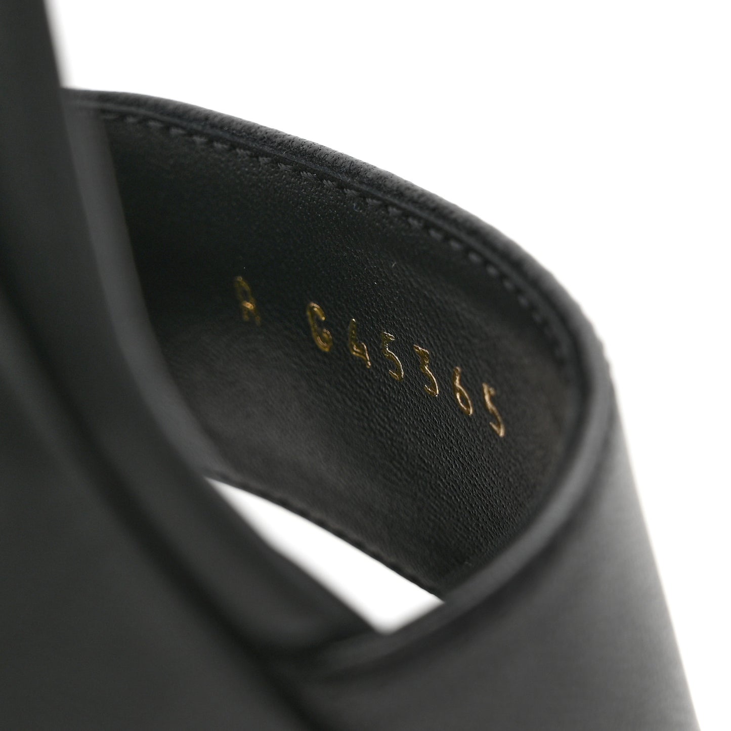 Lambskin Logo Platform Sandals 38 Black