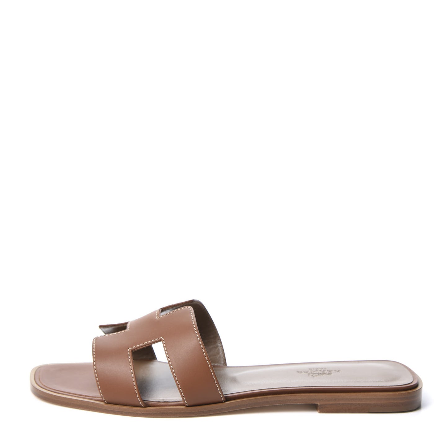 Box Calfskin Oran Sandals 40 Gold