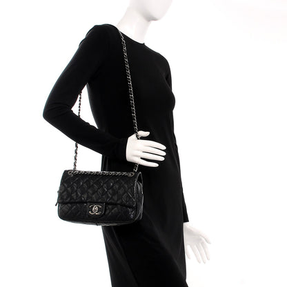 Chanel Iridescent Caviar Quilted Small Chic Flap Black 2 of 11