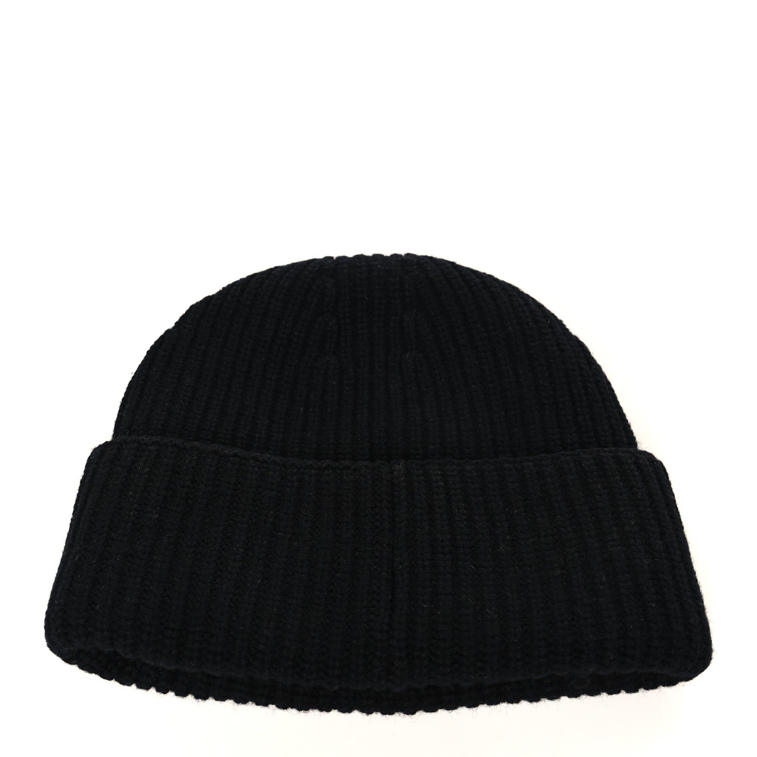 Chanel Wool Cashmere CC Beanie Hat Light Black White 2 of 4