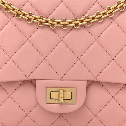 Chanel Aged Calfskin Quilted 2.55 Reissue 226 Flap Pink 8 of 11
