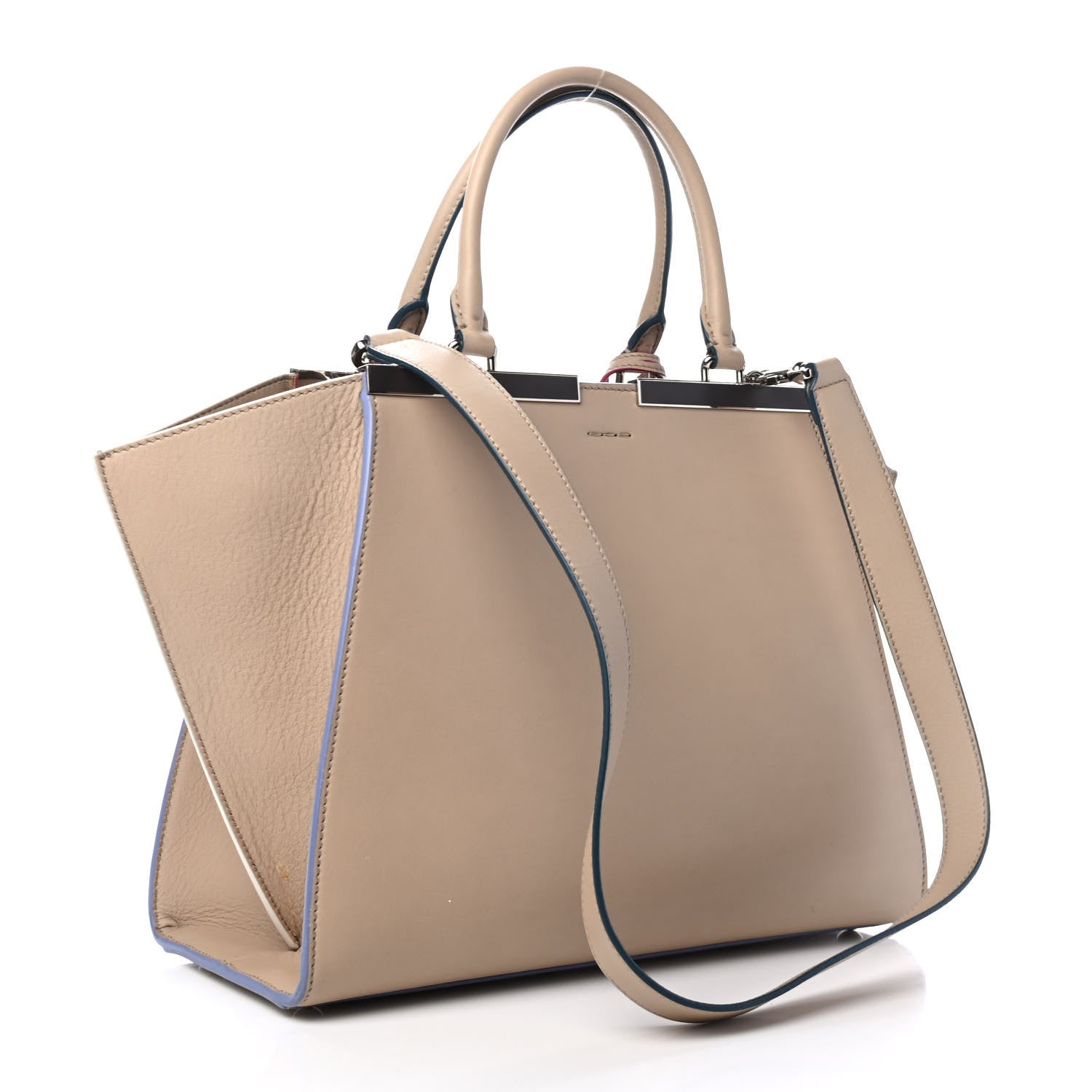 Fendi Vitello Dolce Petite 3Jours Tote Amido 2 of 5