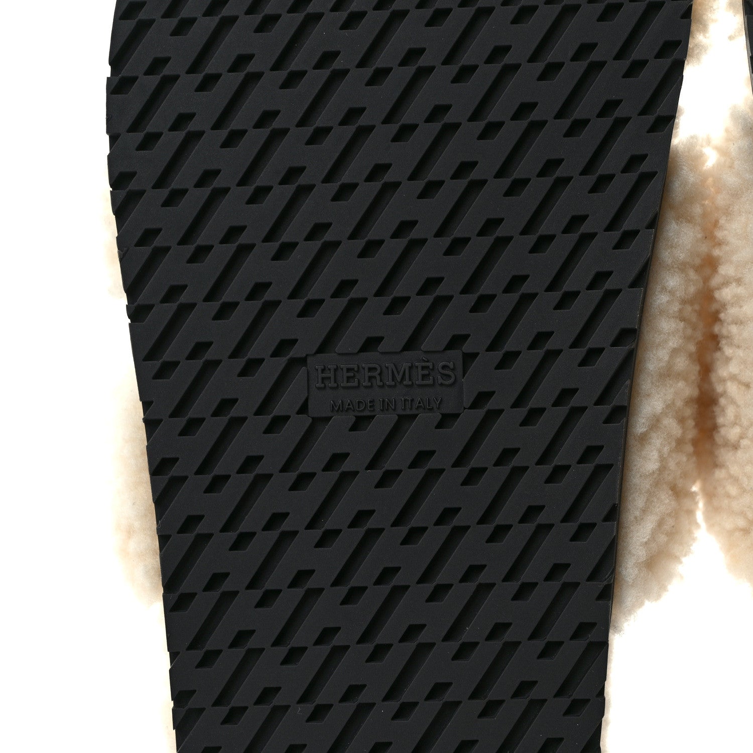 Hermes Woolskin Womens Chypre Sandals 35 Ecru 6 of 8
