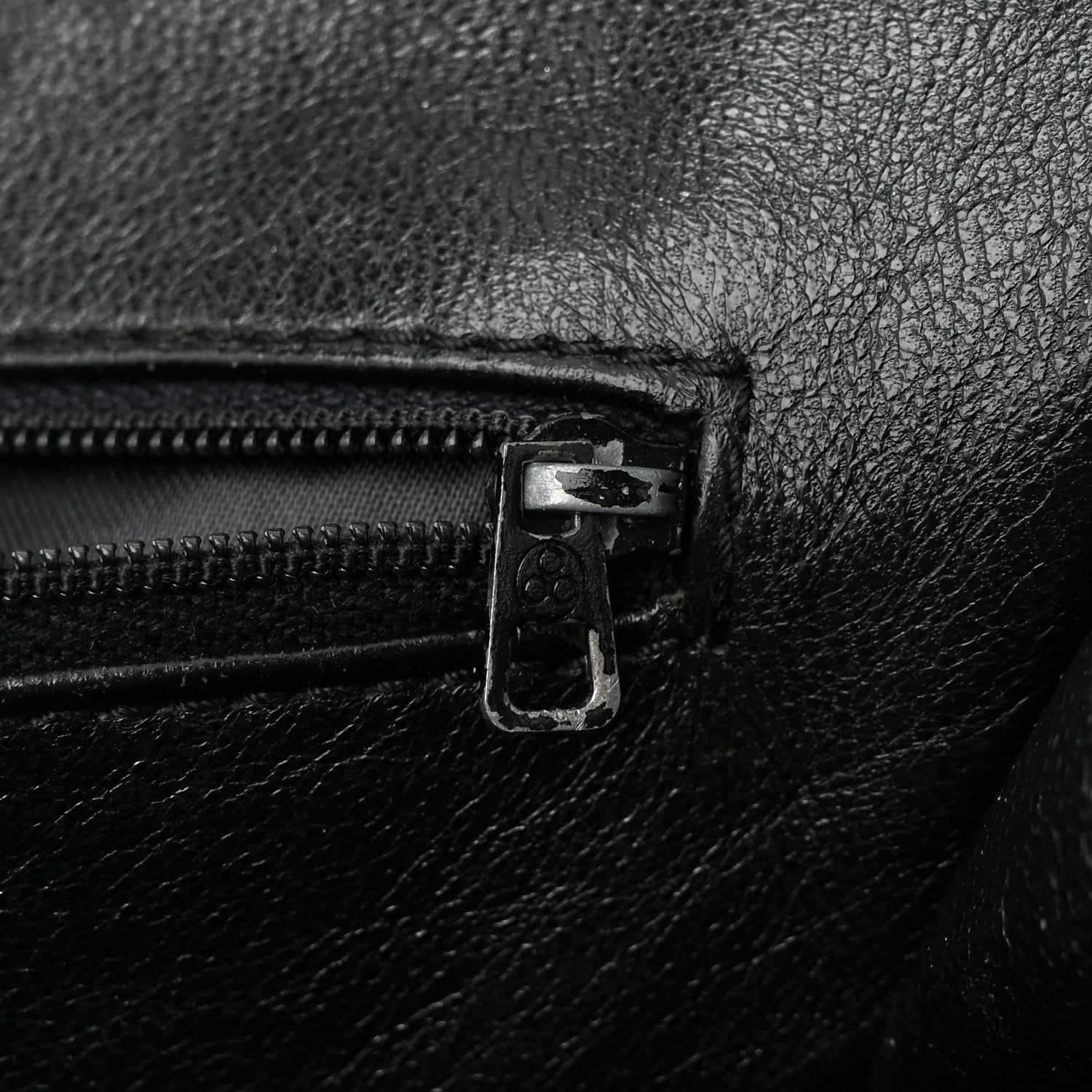 Chanel Lambskin Stitched Shoulder Bag Black 12 of 12