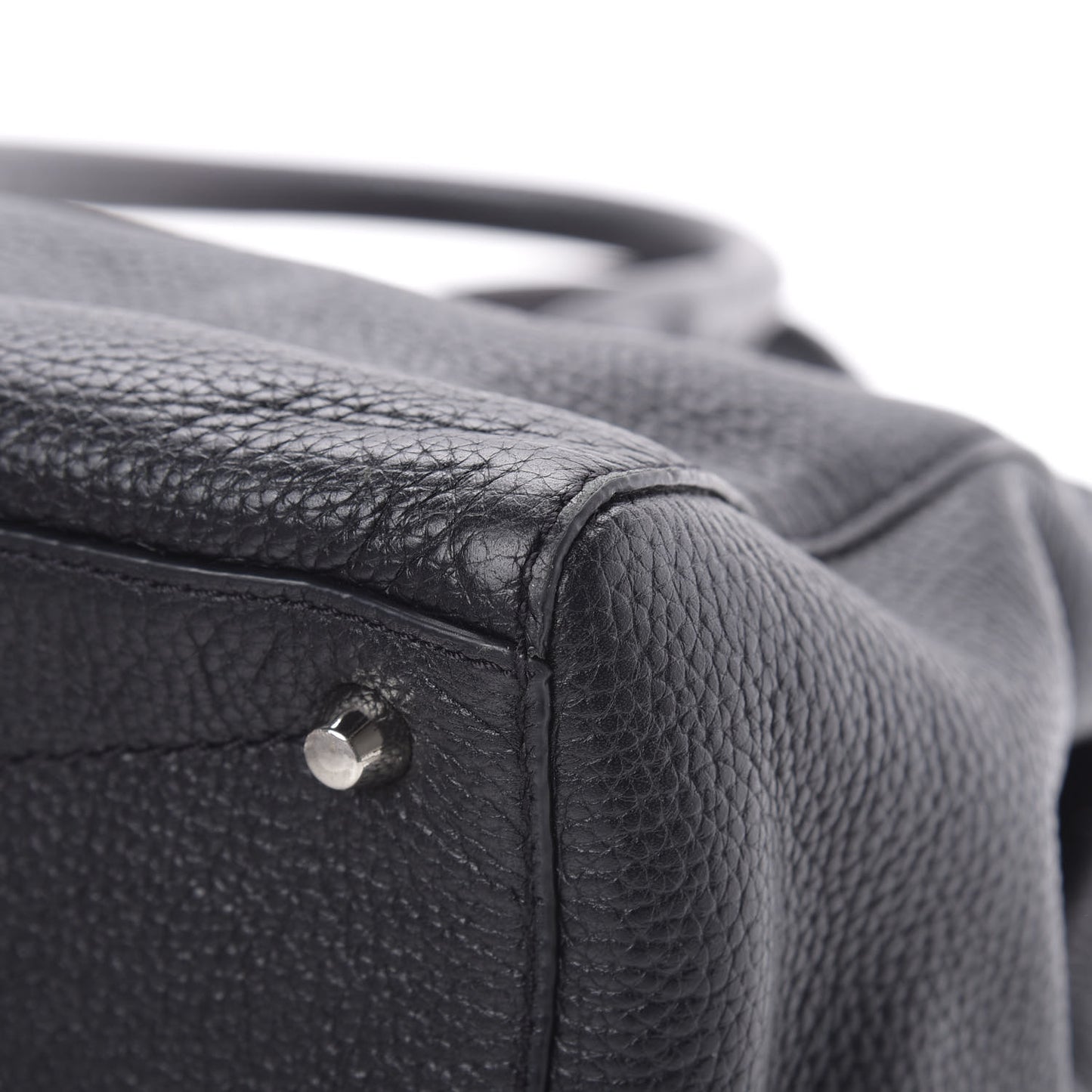 Textured Calfskin Medium Incognito Satchel Black