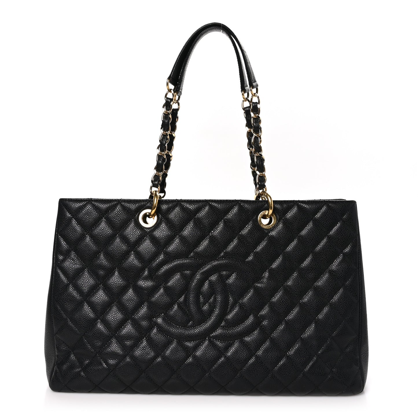 Caviar Quilted XL Grand Shopping Tote GST Black