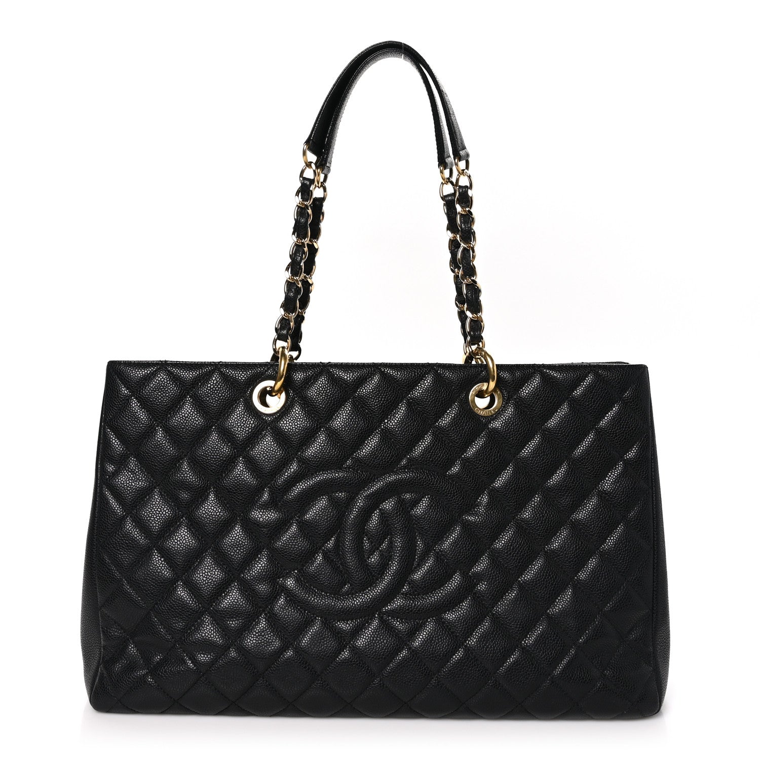 Chanel Caviar Quilted XL Grand Shopping Tote GST Black 1 of 12