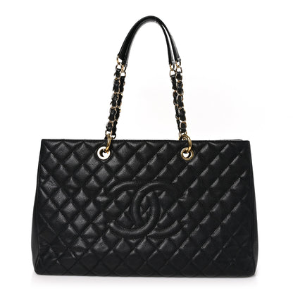 Chanel Caviar Quilted XL Grand Shopping Tote GST Black 1 of 12