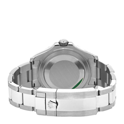 Rolex Stainless Steel Platinum 37mm Oyster Perpetual Date Yacht-Master Watch Slate 268622 3 of 5