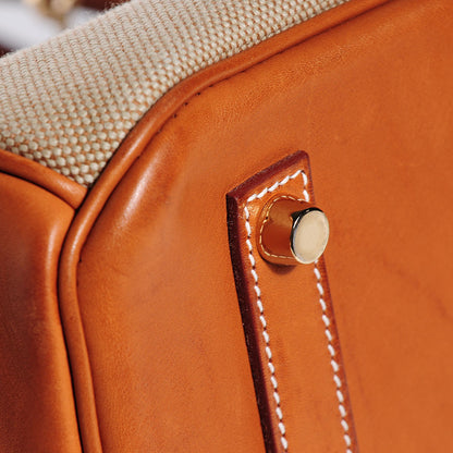 Hermes Toile Natural Barenia Flag Birkin 35 4 of 30