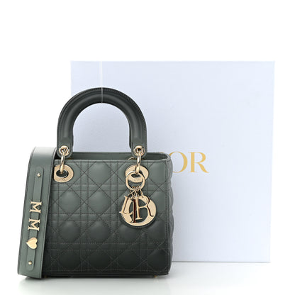 Christian Dior Lambskin Cannage Gradient Small My ABCDior Lady Dior Grey 12 of 12