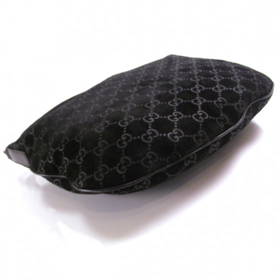 Suede Monogram Hobo