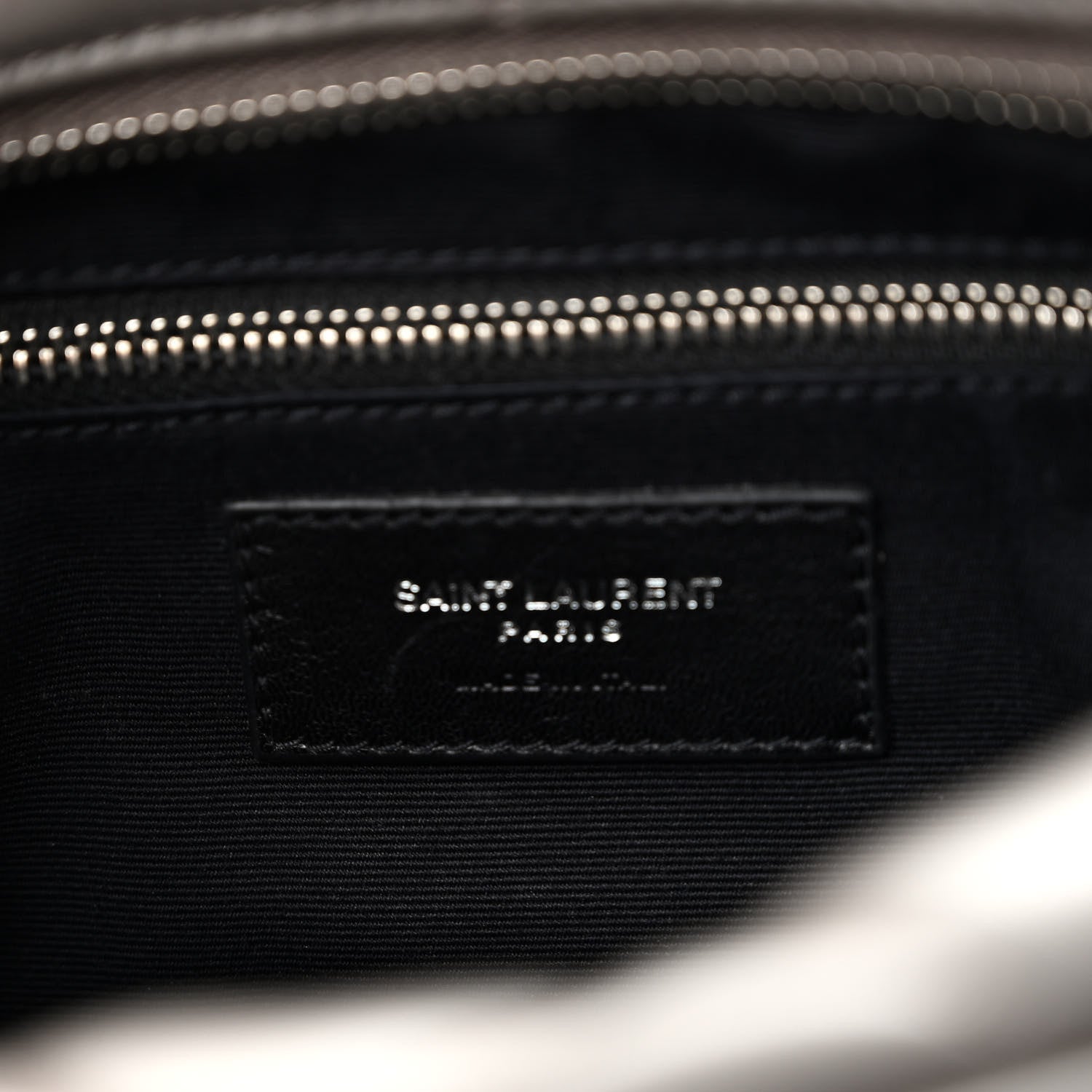 Saint Laurent Calfskin Y Quilted Monogram Small Loulou Bowling Bag Earth 6 of 9