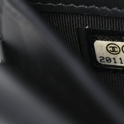 Chanel Patent Quilted Large Flap Wallet Black 8 of 9